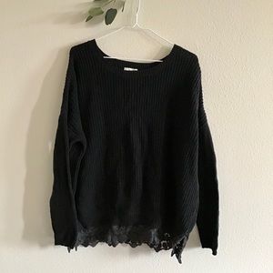 Urban outfitters pins & needles black sweater
